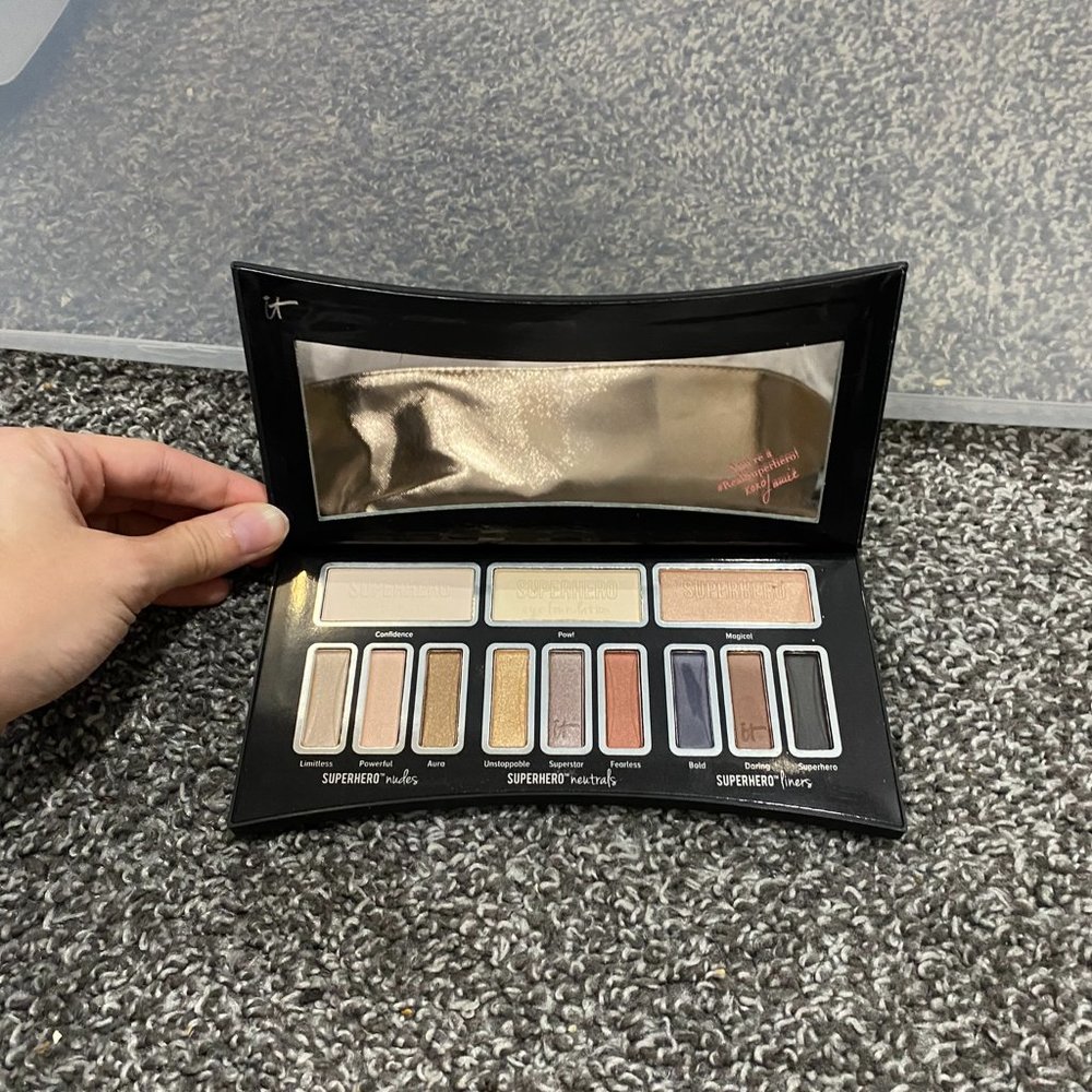 it Cosmetics Superhero Eye Transforming Anti-Aging Super Palette 12 Shades NEW